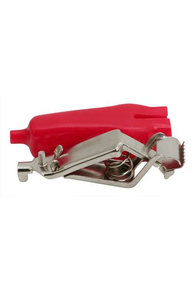 dalip Crocodile clip for PVC insulation, extra large, 30A, Red