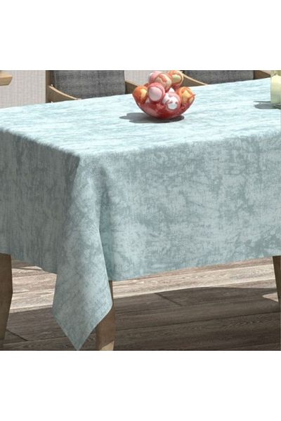 Pucioasa Teflon-coated cotton tablecloth, round, diameter 160cm, mint green