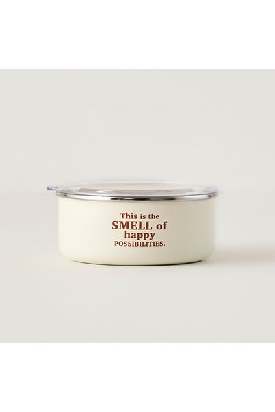 Bella Maison Cozy 3-Piece Enamel Storage Container Set Cream