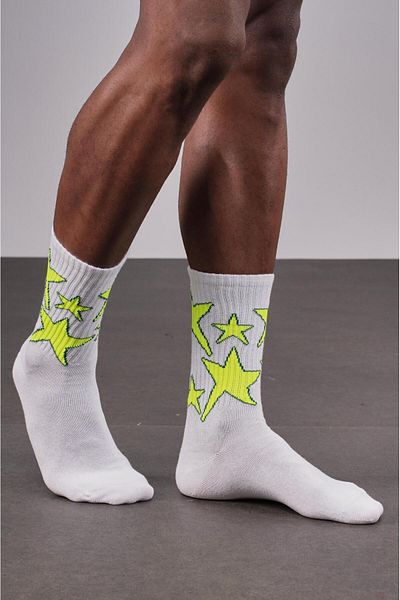 king brich 4 Pack Star Patterned Unisex Sports Socks