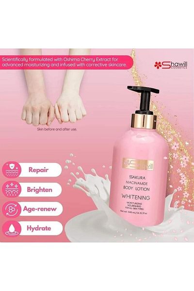 Sakura لوشن الجسم شاويل ساكورا نياسيناميد