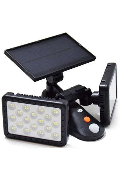 divendi-ro W770A double LED wall lamp with 144 LED solar panel