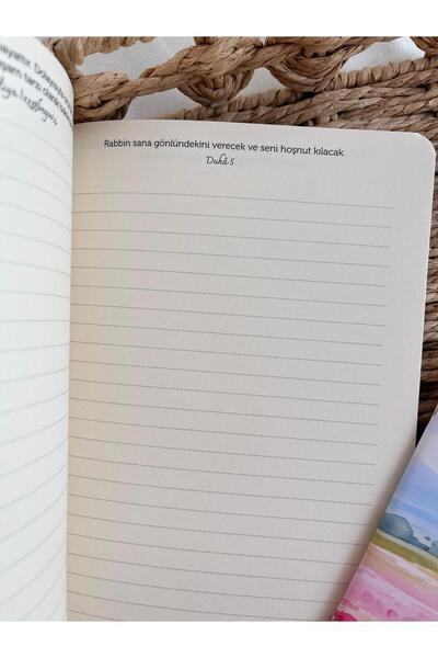 hicazavm Set de cărți de note cu linii pentru citire, cu design islamic, cu citate religioase (versete și hadisuri ocupă fiecare pagină)