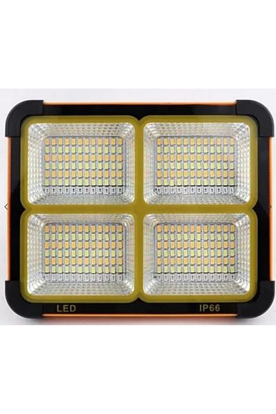 divendi-ro Portable Solar Floodlight 200W with 288 LEDs BLACK-ORANGE ORANGE