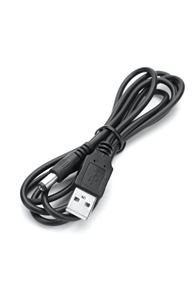 dalip Cablu de alimentare USB 2.0 la DC 2.1 mm, 60cm lungime, Negru