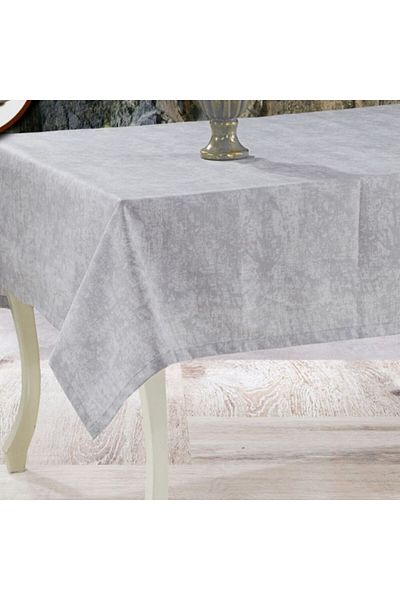 Pucioasa Teflon-coated cotton tablecloth, 120x160cm, gray