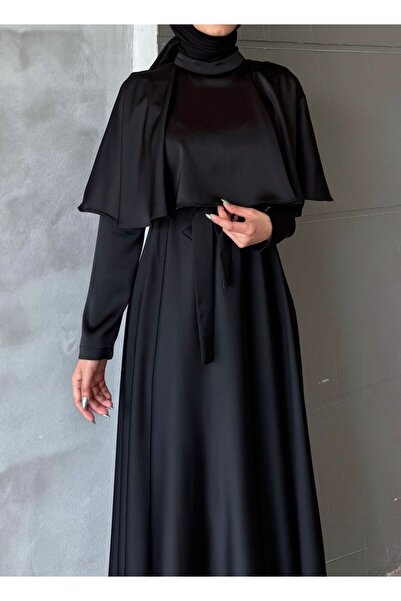 noyacollection Omuz Pelerinli Tesettür Abiye