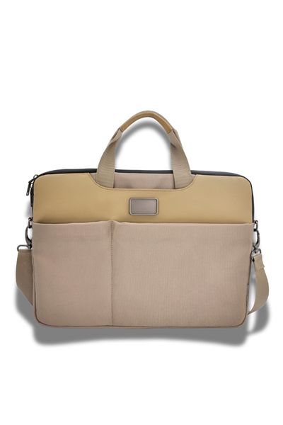 ORYX O-lapclassy Sleek Laptop Bag Minimalist Lightweight Work Bag Khaki