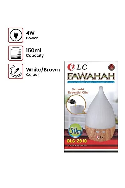 DLC Mini Humidifier 150ml White/Brown