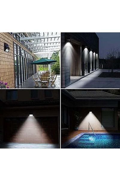 divendi-ro Set of 2 BRIGHT 30 LED Solar BRIGHT Lamps with motion sensor and light 1 way LIGHT