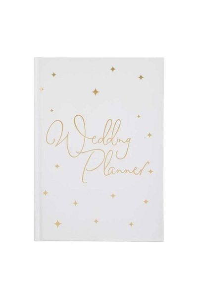 ANGMAD Wedding Planner Agenda ANGMAD, A5, English, 74 pages, White-Gold