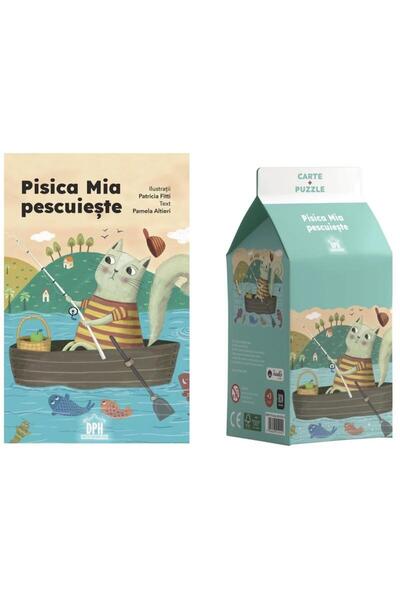 Editura Didactica Publishing House Pisica Mia pescuieste. Carte + puzzle, Pam...