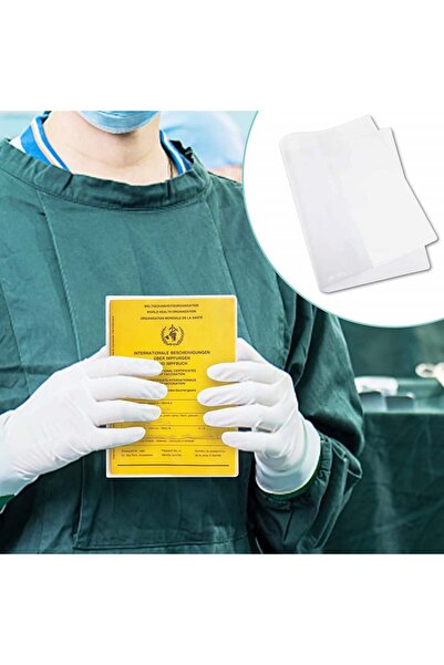 Boyigog notebook/certificate cover set, 10 pieces, transparent, PVC, 100 x 140 mm