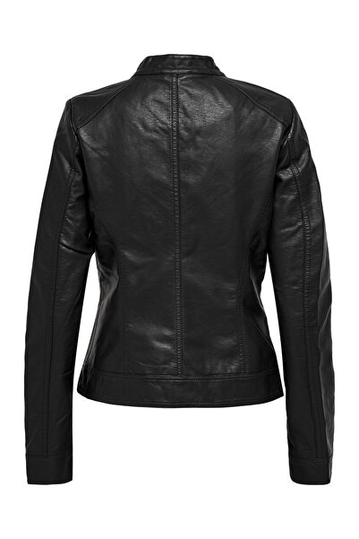 ONLY Onlbandıt Faux Leather Biker Otw Noos Women's Leather Coat and Jacket 15081400