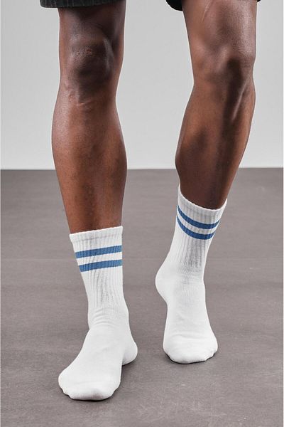king brich 5 Pack Unisex Striped Sports Socks