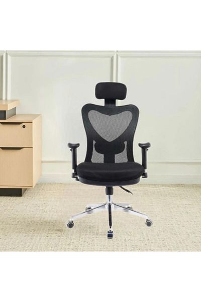 DEC52 Comfortable and distinctive office chair, black color