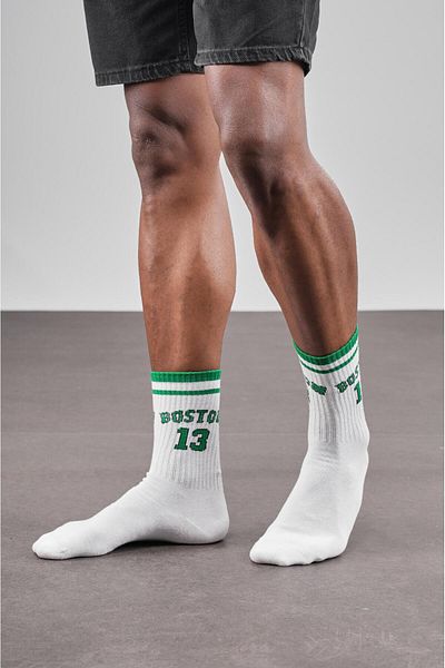 king brich 4-Piece Boston Written Sports Unisex Socks