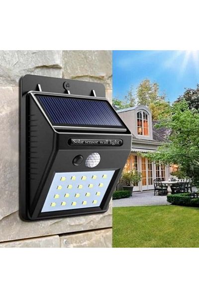 divendi-ro Set of 3 BRIGHT 30 LED Solar BRIGHT Lamps with motion sensor and light 1 way LIGHT