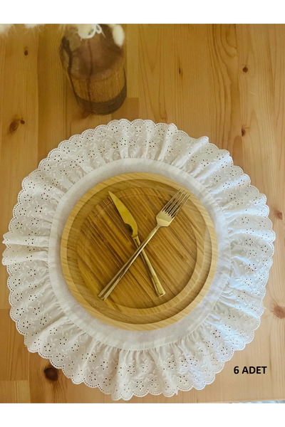 Belomia Home Collection 6 штук американського сервісу та супла з необробленим...