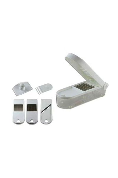 DLC 5-Piece Onion And Vegetable Slicer Set White