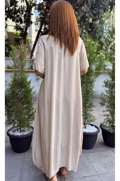 DenizEge Marlon Dress Beige