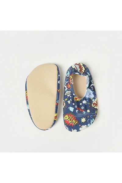 Juniors All-Over Graphic Print Anti-Slip Swimming Slippers