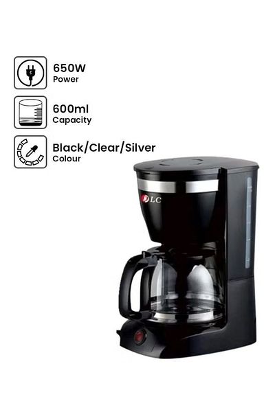 DLC Electric Liquid Filter Coffee Machine 600.0 ml 650.0 W