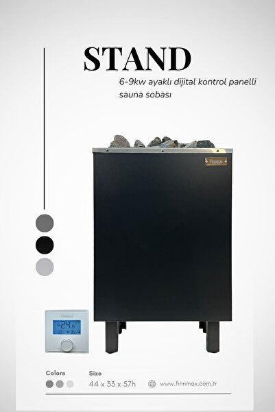 9KW STAND DİJİTAL - FİNNMAX SAUNA SOBASI