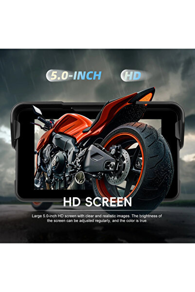 Protonust Motosiklet 5 inç Ekran Carplay Taşınabilir Akıllı Oynatıcı Android Auto IPX8 Su Geçirmez Display