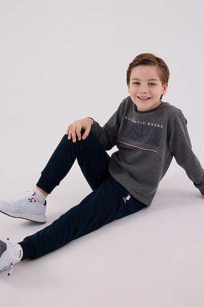 U.S. Polo Assn. Licensed Boys' Bottom Top 2 Piece Tracksuit Set