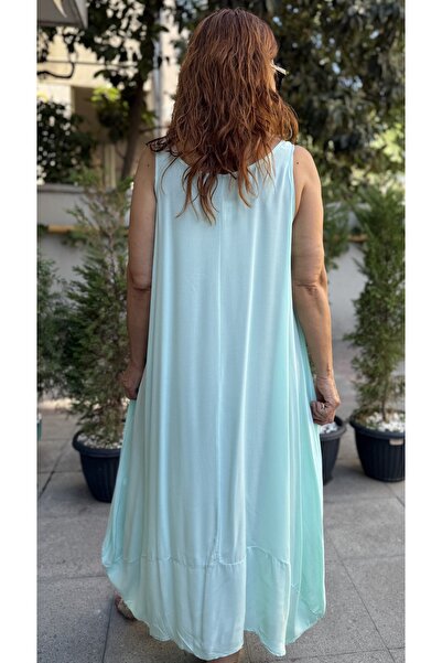 DenizEge Αμάνικο φόρεμα Marlon Mint Green