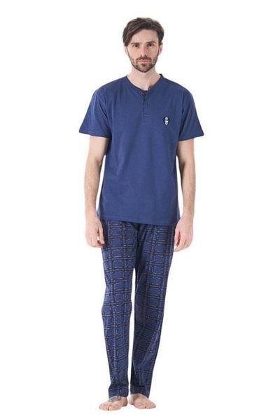 Estiva 100% Cotton Interlock Short Sleeve Men's Pajama Suit