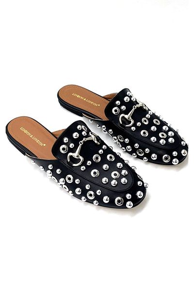 KİNDEP Kindep London&London 25Y.812 Closed Toe Women's Slippers Black