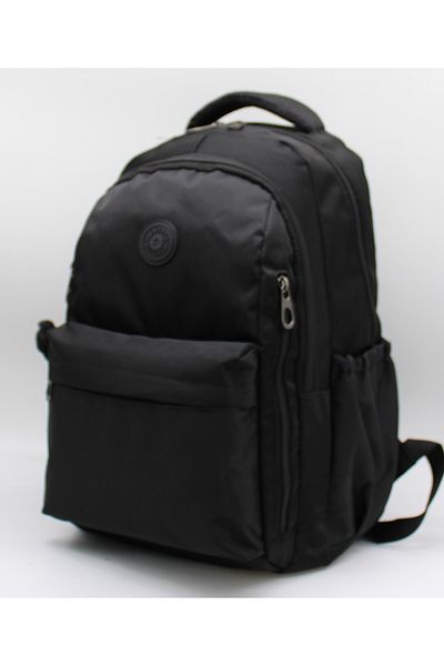 Bevitton School Backpack Unisex Water Resistant Fabric School Bag 2500 Black