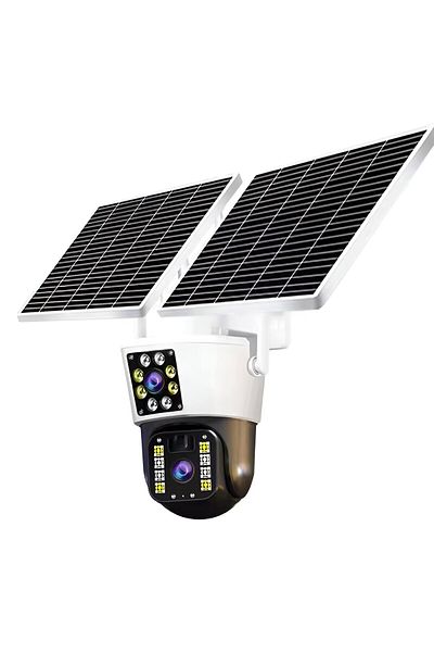 CLAUSTEEL M120 2in1 Surveillance Camera with Double Solar Panel included, 5MP, 12000mah, 4G
