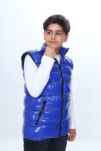 Toontoy Γυαλιστερό γιλέκο για αγόρια με εμβλήματα στο στήθος