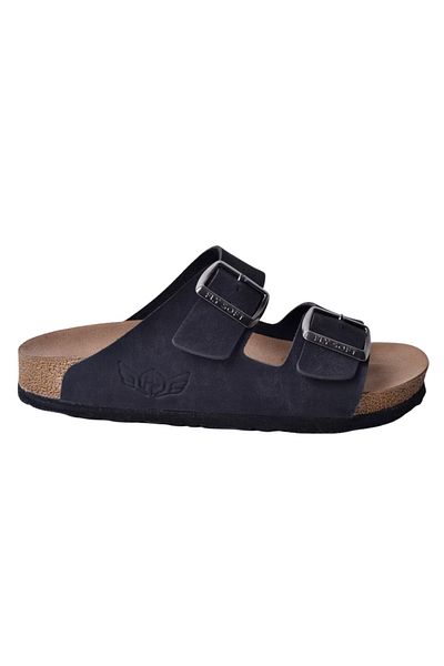 KİNDEP Kindep Fly Soft Double Buckle S902 Unisex Slippers Black