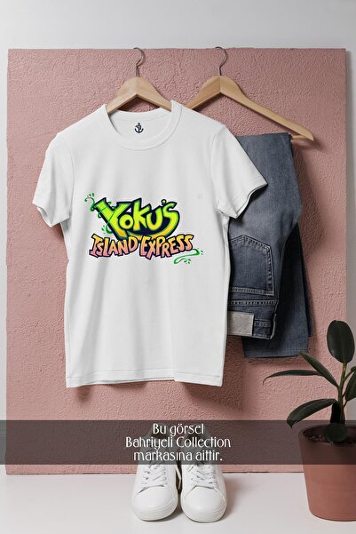 Bahriyeli Collection oversized Μπλουζάκι Unisex με σχέδιο Yoku'S Island Express