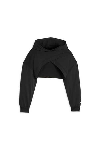 Puma Womens FIT MOVE Cropped Training Hoodie - Black