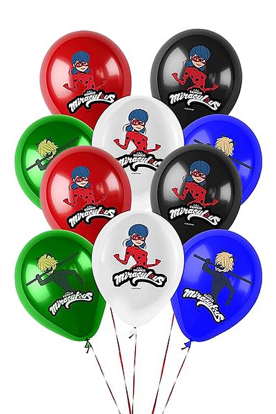 Parti dolabı 10Pcs Lady Bug Black Cat Printed Latex Balloon Miracle Ladybug Balloon