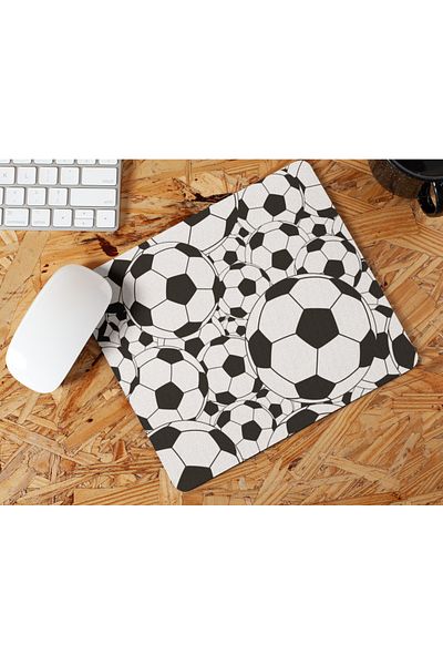 Nino Store Football Themed 2 Non-Slip Mousepad – Sports Patterned Lycra Fabric Mouse Pad |   For Office and Gift