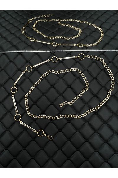 Descoin Gold/Opportunity Product,Women's Belt with Chain,Jacket Belt,Pantalon Belt