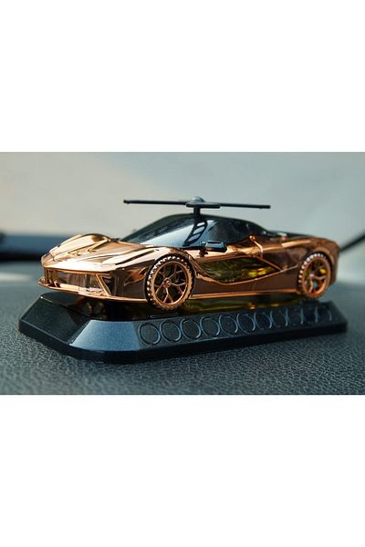 divendi-ro Car with fan - Solar charged car air freshener, phone number and humidifier