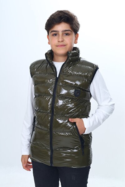 Toontoy Γυαλιστερό γιλέκο για αγόρια με εμβλήματα στο στήθος