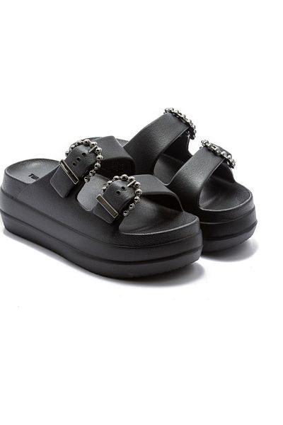 Twigy Women's Wedge Heel Marta Women's Slippers Black 36/40