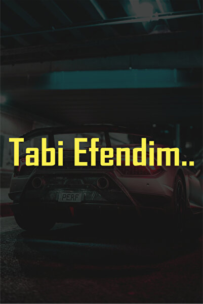 Quart Aksesuar 20 X 3 cm Tabi Efendim.. Auto Motor Car Sticker Glass Sticker