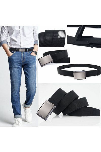 PUFO Elite Edition men's belt 3.8 x 120 cm, black