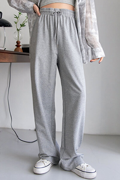 Tarz Cool Lace-Up Waist Straight Leg Sweatpants, Women's Sweatpants