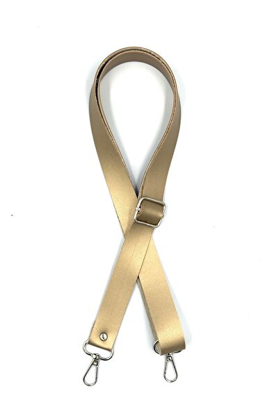 Lady Moss Adjustable Faux Leather Bag Strap Length Max 120 cm - Width 2.5 cm (Gold)