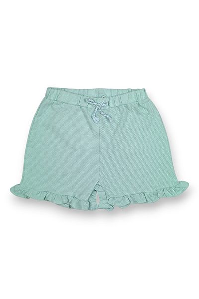 Via Girls Pantaloni scurți pentru fete cu volane 90% bumbac model fagure |   Îmbrăcăminte pentru copii de 6-9 ani